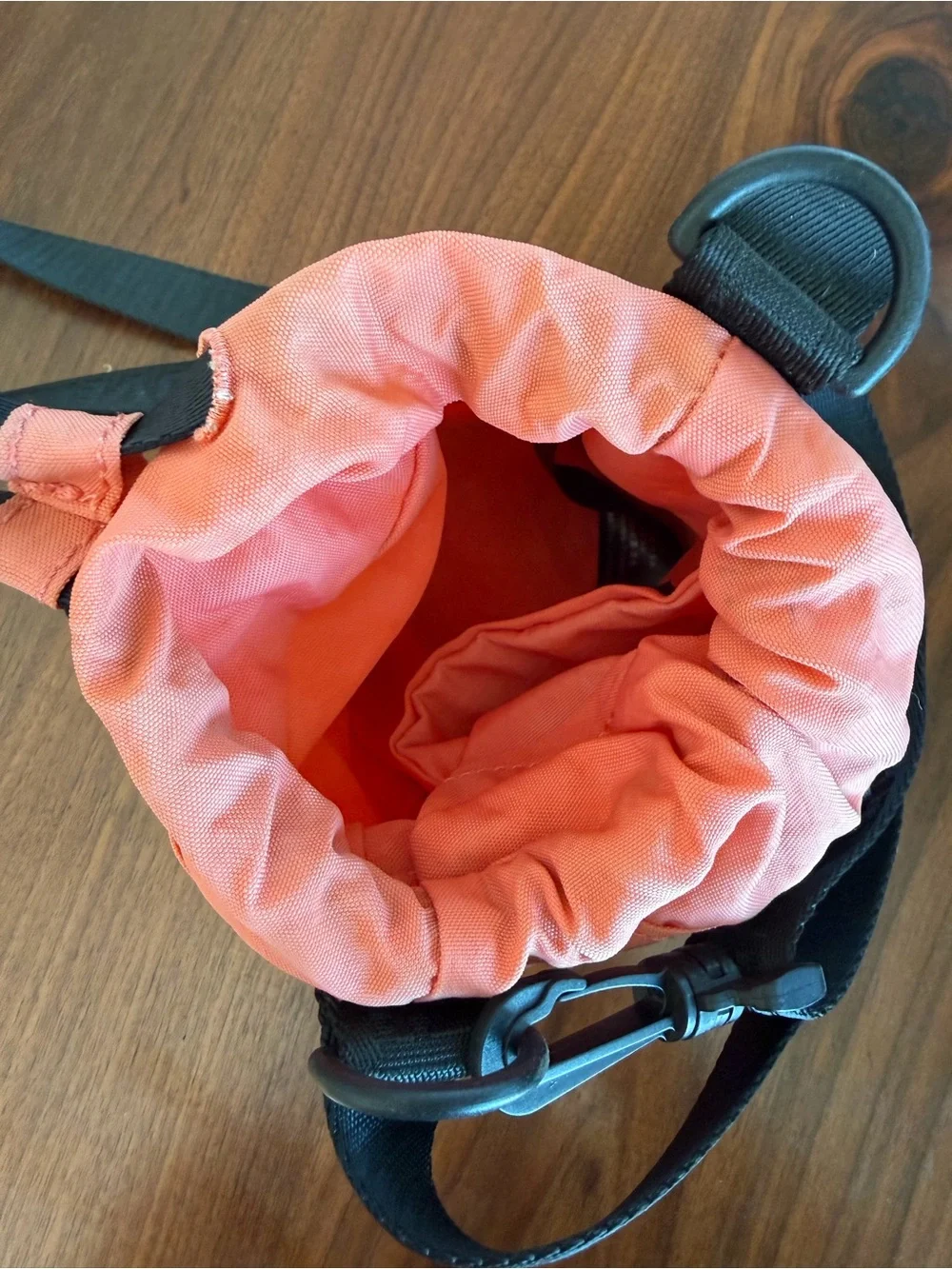 FP Movement by Free People Coral Drawstring Crossbody with Black Strap